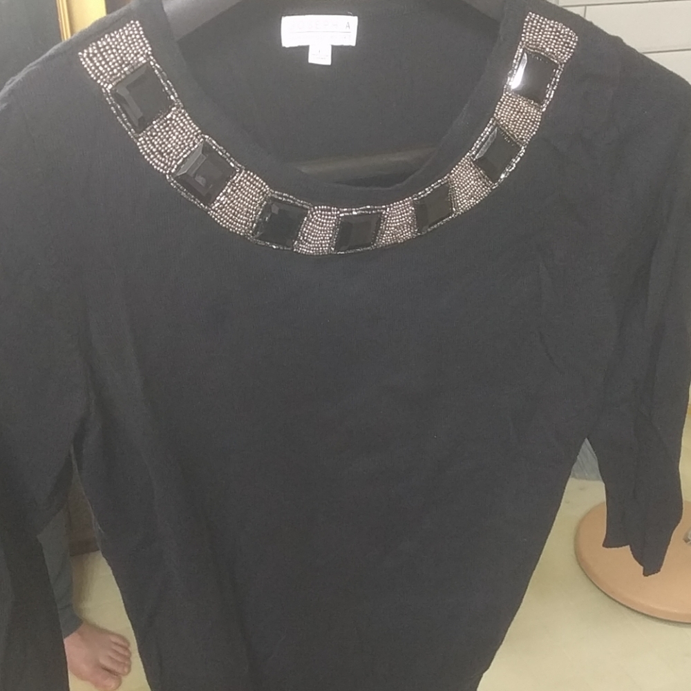 Black lightweight sweater